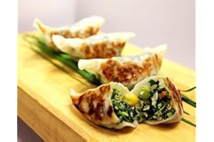 APPETIZERSUSA Kale & Vegetable Dumpling - Gourmet Frozen Vegetarian Appetizers (48 Piece Tray)