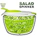 Salad Spinner Dryer, iLove Cooking Grips Salad Spinner with Vegetable Scissors - Large Capacity; BPA Free Certified; Easy Spin for Tastier Salads & Dishwasher Safe