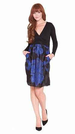 Olian Royal Baroque Babydoll Pocket Maternity Dress Large At