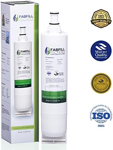 Fabfill 4396508 Replacement for Whirlpool 4396508, 4396510, EveryDrop Filter 5, EDR5RXD1, NLC240V, PUR W10186668, Kenmore 46-9010 Refrigerator Water Filter (1 Pack)