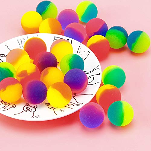 Toysery 24 Two Tone Bouncing Balls | Endless Fun | Classic Toy for Kids | Bounce Extra High | Light in Weight | Bright Colour | Great Elasticity | Best Idea to Gift Children - Thumbnail 3