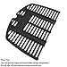 Hisencn Cast Iron Grill Cooking Grid Grates Replacement Parts for Weber Q200, Q220, Q2000 Series Grills, Weber 7645, 65811, 21.5 inch