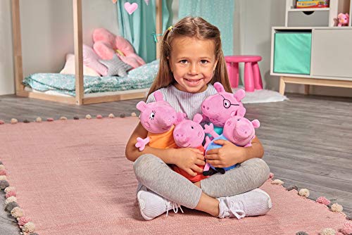 Simba 109261006 - Peppa Pig 4-tlg. Familienset im Auto, Schorsch 16cm, Peppa 17,5cm, Mama Wutz 19cm, und Papa 20cm… – Bild 4