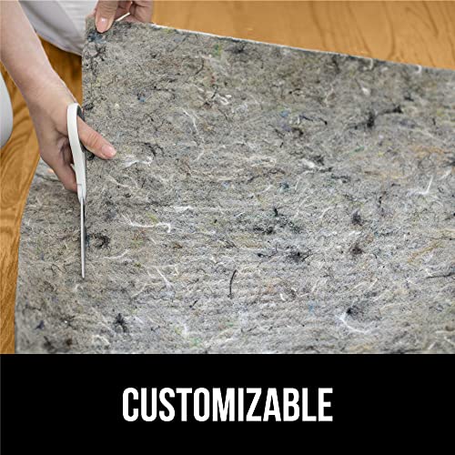 Gorilla Grip Felt and Natural Rubber Rug Pad, 1/8” Thick, 5x8 FT