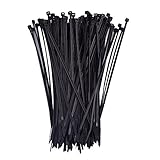 eBoot 100 Pack 8 Inch Self-locking Nylon Cable Ties, Black