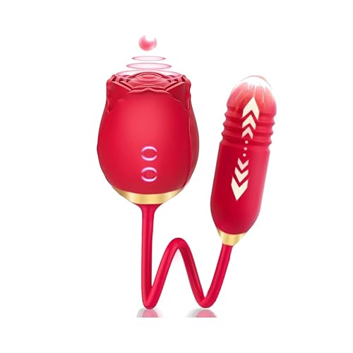 Leisofter Adult Toys Rose Sex Toy - G spot Vibrator for Women, Rose Toy  Vibrator Adult Toys with 10 Vibrating & Thrusting Modes Couple Sex Toys,  Pink in Saudi Arabia