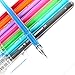 JX CCS-01 Colored Gel Ink Pen ,Diamonds Needle Tip Fine Point Rollerball Pen,Pack of 8 Assort Vibrant Colors