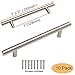 Gobrico 10 Pack 5 Inch Hole Centers Cabinet Handles Brushed Nickel Stainless Steel Cabinet Pulls Satin Nickel Dresser Drawer Pulls Kitchen Handles 7.5