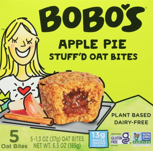 BOBO’S OAT BITES, APPLE PIE STUFFED, 1.3 OUNCE (5 COUNT BOX)