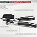 Manual Can Opener GEECOOK Built-in Can Opener Heavy duty Stainless Can Tin Opener Black