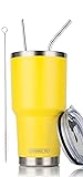 D·S 30oz Yellow Tumbler Stainless Steel Insulated