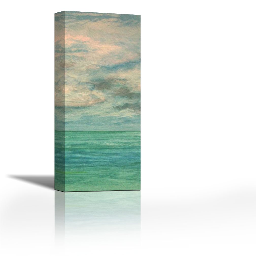 Karmakara Morning Calm 2 Print On Canvas Floral Botanical Abstract Art Wall Painting For Living Room Bedroom Drawing Room Ready To Hang Image Size Is 6 X 16 Inch Amazon In Home Kitchen