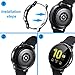 Compatible with Galaxy Watch Active 2 Case 40mm, 4 Pack Full Coverage TPU Bumper Screen Protector Case Soft Protective Cover for Samsung Galaxy Active 2 40mm Smartwatch (Clear/Black/Rose Gold/Silver)