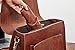 SOSATCHEL PU Leather Rollup Pen Bag Pencil Case Storage Pouch Organizer, Brown