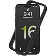 RhinoShield Bumper Case Compatible with [iPhone 16 Plus] | CrashGuard - Shock Absorbent Slim Design Protective Cover 3.5M / 11ft Drop Protection - Black
