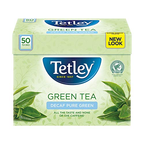 Tetley Green Tea decaf 50 Btl. 100g - entkoffeinierter Grüner Tee für jeden Genuss