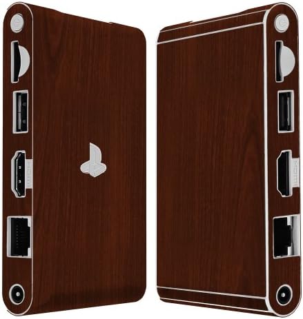 Skinomi Dark Wood Full Body Skin Compatible with Sony Playstation Vita TV (PS Vita TV)(Full Coverage) TechSkin Anti-Bubble Film