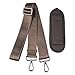 Qishare 59 Inch Shoulder Strap,Adjustable Universal Replacement Non-Slip Comfort Belt with Metal Hooks for Briefcase/Laptop Messenger Crossbody Bag Luggage/Duffel/Camera/Pet Carrier,Olive Brown