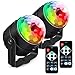 Party Lights Sound Activated, Petronius Disco Ball Strobe Light with Remote Control, Portable DJ Dance Lighting, 7 Colors RGB Lamp for Home Bar Karaoke Birthday Wedding Show Club Pub, 2-Pack