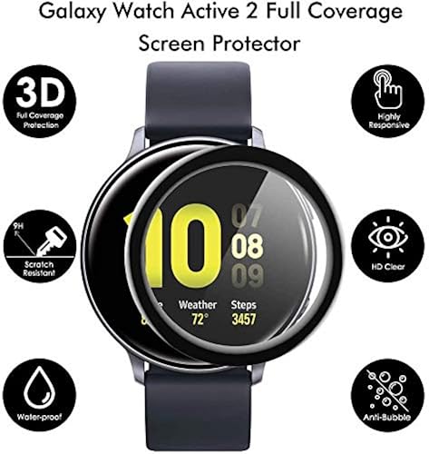 EZCO 3-Pack Screen Protector Compatible with Samsung Galaxy Watch