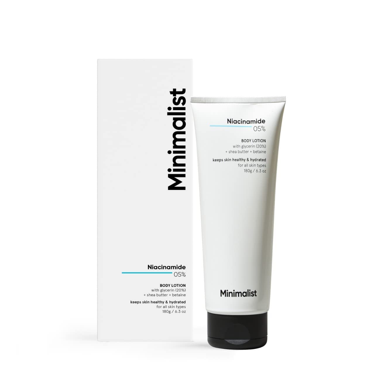 Minimalist Niacinamide 5% Body Moisturizer Lotion For Men & Women |180 g (Pack of 1)