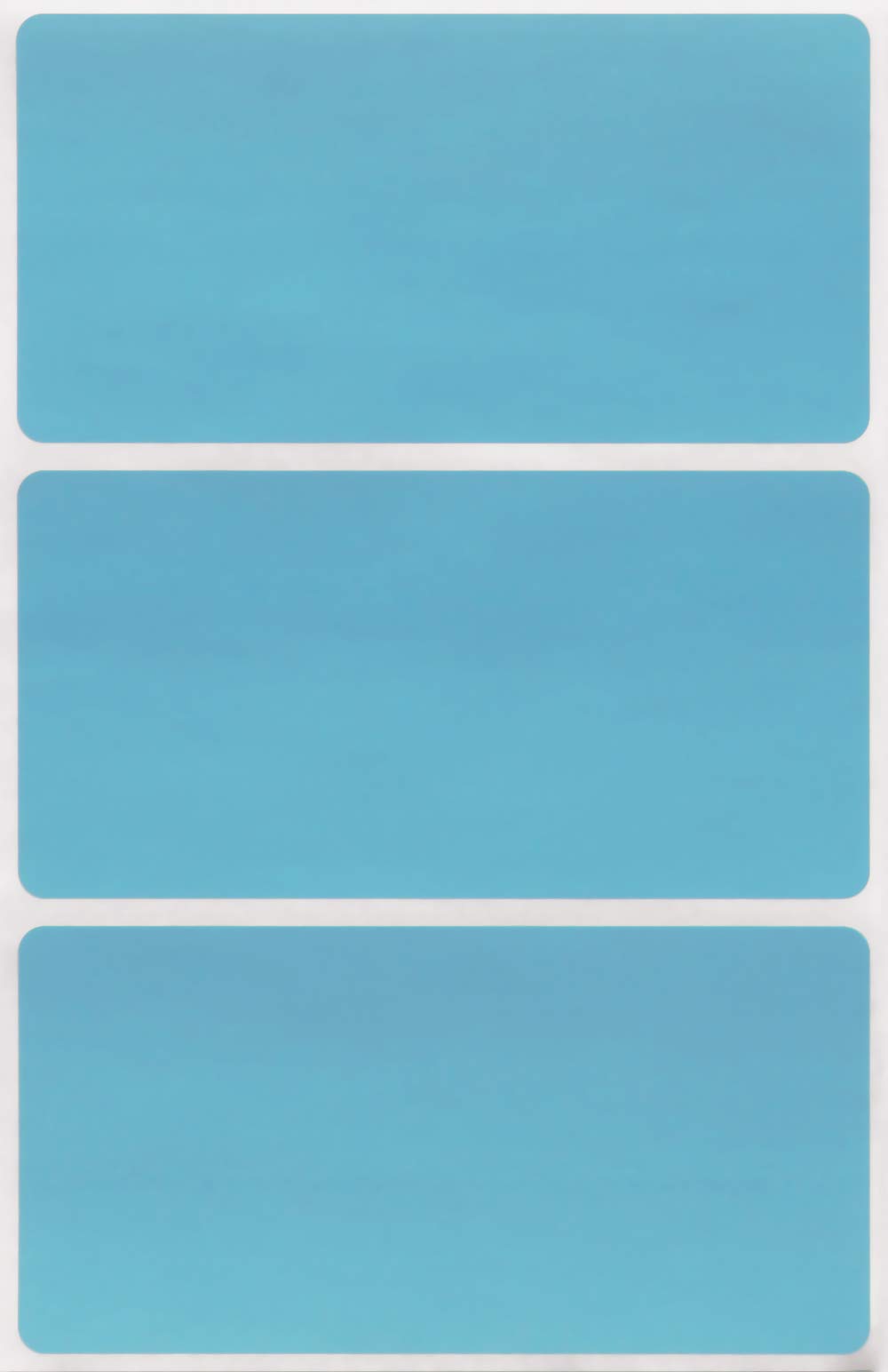 Rectangle Label Stickers in Light Blue 10cm x 5cm (102 mm x 51 mm) - 150 Pack by Royal Green