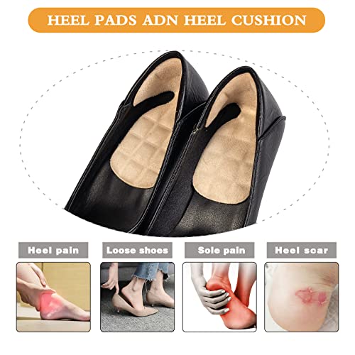 Strong Adhesive Heel Pads and Inserts for Women and Men's Shoes Heel Cushion and Slip Resistant,Shoe Inserts Men Design to Relieve Heel Pain, Blisters and Looseness