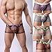 NEARTIME Men's Underwear, Men Mesh Underwear Boxer Briefs Soft Underpants