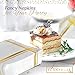 Fanxyware Gold on White Cocktail Napkins - 100 Pack, 5
