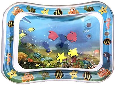Walkretynbe Summer Cooling Ice Pad Inflatable Water Mat Infant Toddler Tummy Time Play Pad Growth Stimulation Toy