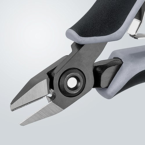 Knipex Präzisions-Elektronik-Seitenschneider ESD brüniert, mit Mehrkomponenten-Hüllen 125 mm 79 52 125 ESD – Bild 6