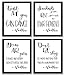 Bar Quotes and Sayings Art Prints | Set of Four Photos 8x10 Unframed | Great Gift for Drinking Buddies Bartender Bar Signs or Cocktail Lounge or Bar Signs Wall Decor Art New Funny Hilarious