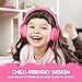 ONTA gorsun Foldable On Ear Audio Adjustable Lightweight Headphone for Kids Cellphones Smartphones iPhone Laptop Computer Mp3/4 Earphones (Pink)thumb 4