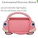 [Cartoon Car Style]iPad Mini Case,TopEs Kids Fun Mini Cartoon Shockproof Silicone Protective Case Cover+(Tempered Glass Screen Protector) for iPad Mini,Mini2,Mini3,Retina Models (Pink)