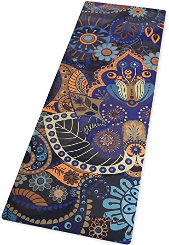 Premium Yoga Mat with Integrated Towel by Abundant Life Yoga - Eco Friendly Mats (Evening Bloom)