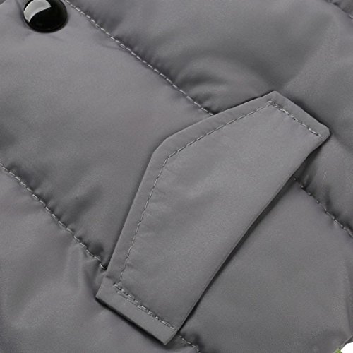 Baby Outerwear Vest Jacket ,Kintaz Baby Boy Girl Solid Color Single Breasted High Neck Padded Vests Warm Puff Waistcoat (Gray, Size:4T)