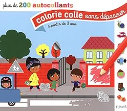 Colorie, colle sans dépasser, à partir de 3 ans