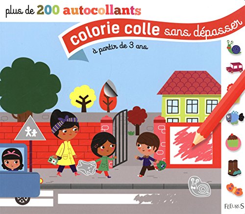 Colorie, colle sans dépasser, à partir de 3 ans