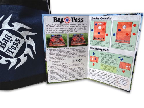 Bag Toss Long Board Regulation Size Cornhole Game Set (4ft x 2ft, Classic Version - Heritage Finish)