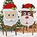 JOYIN Christmas Santa and Reindeer Christmas Dining Chair Slip Covers Decorations Ornaments Set for Xmas Indoor Décor, Party Favor Supplies, Restaurant Holiday Festival Party Decor