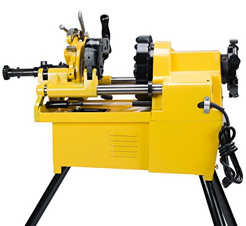 Steel Dragon Tools 7090E 1/2-inch to 2-inch Power Pipe Threader Threading Machine with 811A Die Head and Dies