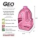 Geo Sports Bottles 1 Gallon BPA Free Reusable Leakproof Wide Mouth Sports Water Jug Bottle with Handle and 48mm Screw Cap (Pink)