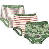 Gerber Baby Toddler Boy Cotton Training Pants, Green, 3-Pack