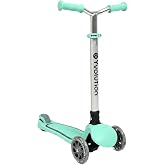 Yvolution Y Glider Air Scooter for Kids, 3 Wheel Scooter for Toddlers 4 Adjustable Height Glider with Kick Scooters, Lean to Steer with LED Flashing Light for Children Ages 3+ Years Old