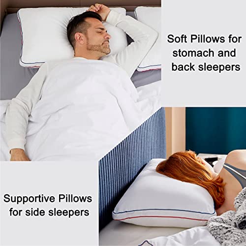 Bedsure Pillows Standard Size Set of 2 Cooling Hotel Bed Pillows for