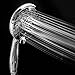 Lordear Double Rain Bathroon Combo Dual Combination Shower Heads Chrome Finish Hotel Spa Handheld Combo, 5 Water Settings Shower Set with Adjustable Slide Bar and Stainless Steel Hose