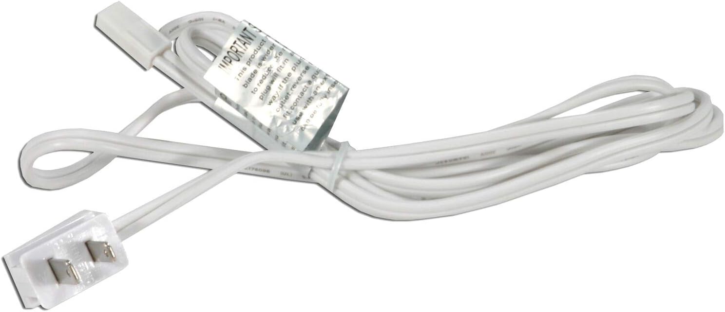 Complete White 6' Long Under Power Cord