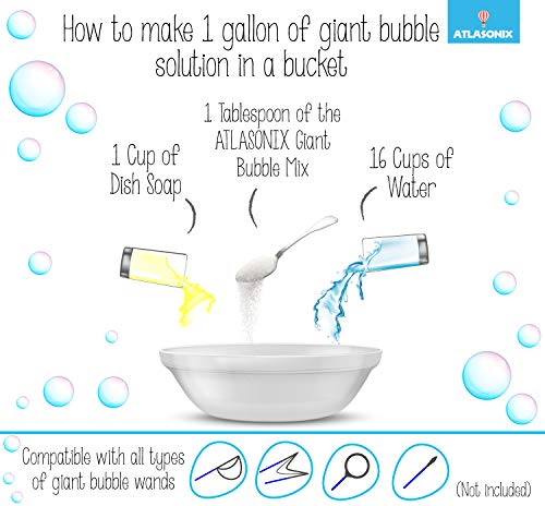 4 Atlasonix+Bubble+Gallon+Concentrated+Non+Toxic