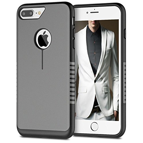 iPhone 7 Plus Case,[5.5Inch ] iSPECLE- Protective Bumper Case with Shock Absorption-Gray