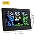 Mesuvida Wireless Weather Forecast Station, Indoor Outdoor Digital Color Weather Monitor with Home Alarm Clock, Temperature Sensor, Digital Time, Calendar, Weather Gadget, Thermometer for Tabletop Use